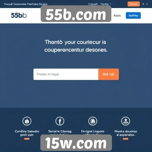 Experiência do usuário no site 55b.com